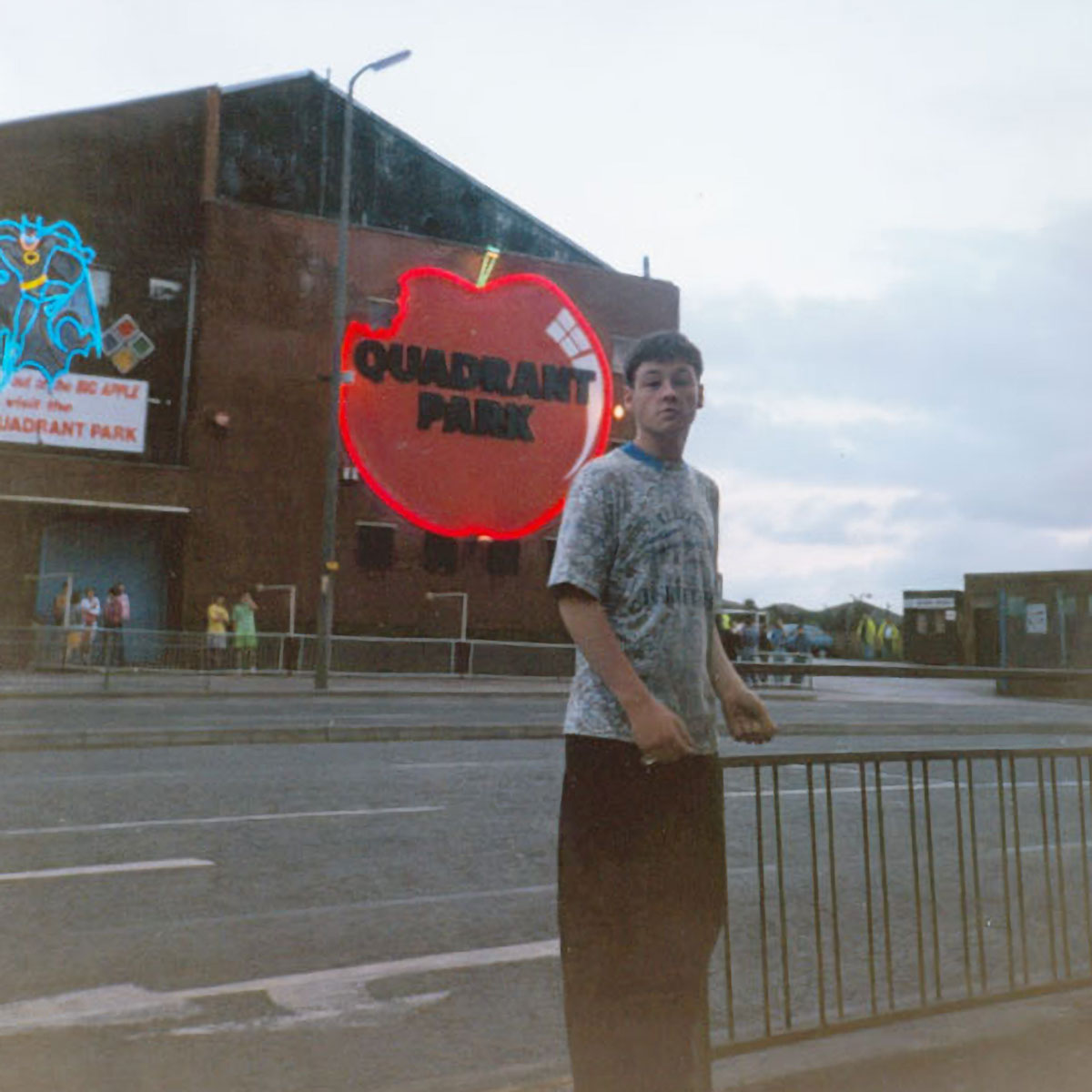 Man standing outside quadrant park